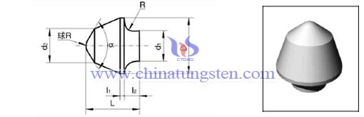 carburo cementado CX cilindro botón