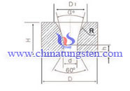 carburo cementado dibujo muere S10-03