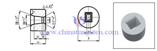 carburo cementado dibujo muere S41-01