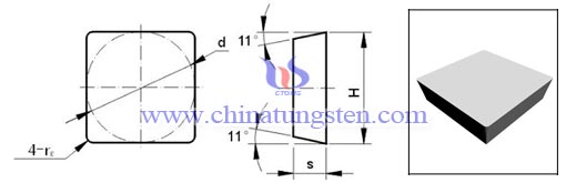 carburo cementado fresado insert 411