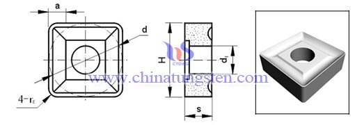 carburo cementado giro insert 4V