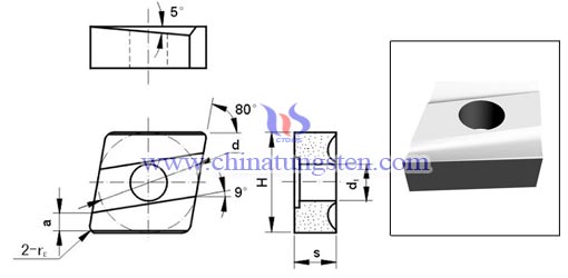 carburo cementado giro insert CL