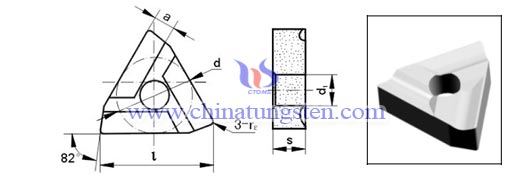 carburo cementado giro insert F3KR(S)