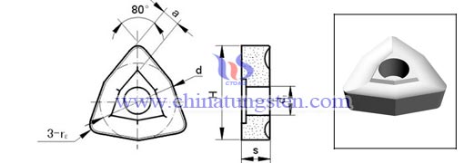 carburo cementado giro insert T3VG