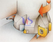 cuadrados cuchillas de fresado hombro agrietan