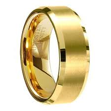 Datos de Oro anillo de tungsteno2