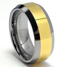 Datos de Oro anillo de tungsteno4